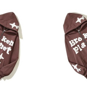 เสื้อฮู้ดขนแกะแบบสวมหัวพิมพ์ลายพัฟ3D แบบสวมหัวปกติทรงพอดีตัวยาเป็นกรดซักได้ปรับแต่งได้ - Product Image 2