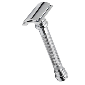 มีดโกนหนวด Kaamir Instruments สีดำด้าน รุ่นพรีเมียม สำหรับผู้ชาย ด้ามจับสแตนเลสกันลื่น ใบมีดเดี่ยวสแตนเลสอย่างดี - Product Image 2