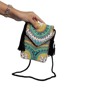 Sac messager en toile pour femme, design bohème indien, fait à la main, élégant, pochette à bandoulière pour les soirées, les courses, les fêtes, vente en gros - Product Image 2