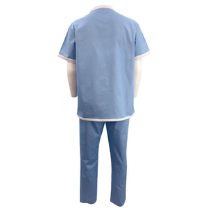 2025 bleu Royal mode personnalisé Anti-rides médecin infirmière costume extensible gommages chirurgical Spa uniforme pour l'hôpital gommage infirmière ensemble - Product Image 5