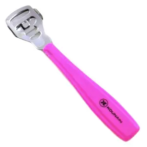 Kounain Professional Foot Care Callus Shaver Pink ABS Handle Hard Skin Remover for Manicure Includes Replacement Blades