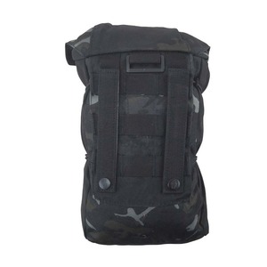กระเป๋า Stuffer Pouch - BTP สีดำ แบบ Molle ขยายได้ พร้อมสายรัดยืดหยุ่น - ฝาปิดแบบหัวเข็มขัดอย่างดี ลายพราง ปรับแต่งได้ - Product Image 3