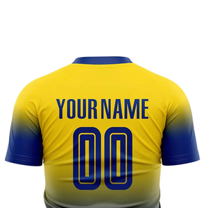 เสื้อเจอร์ซีย์ฟุตบอลแขนสั้นพิมพ์ลายสีล้วนน้ำหนักเบาเสื้อฟุตบอลตาข่ายแห้งเร็ว - Product Image 6