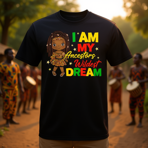 T-shirt pour filles « Je suis le rêve le plus fou de mes ancêtres » pour le Mois de l'histoire africaine - Product Image 3