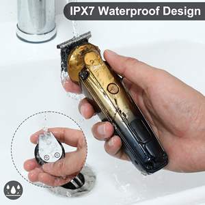 Kit de rasoir électrique professionnel pour hommes IPX7, tondeuse à barbe et cheveux, tondeuse à lame en T à zéro écart pour nez, oreilles et corps - Product Image 3