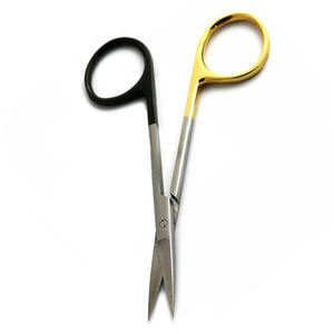 Tijeras quirúrgicas de la mejor calidad, mango recto recubierto de oro y negro, tijera de Cirugía de hoja afilada recta de 5,5 pulgadas - Product Image 6