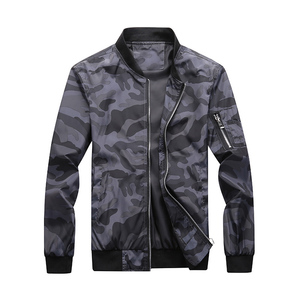 Veste OEM avec logo personnalisé pour hommes, veste extra large pour le commerce extérieur, blouson bombardier transfrontalier, vêtements de sport décontractés, vêtements de baseball - Product Image 2