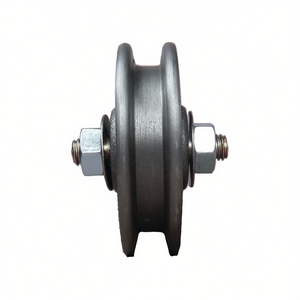 ลูกล้อประตูเลื่อนเหล็กชุบสังกะสี ขนาด 140 มม. รับน้ำหนัก 130 กก. ขนาด 14/17 มม. ผลิตภัณฑ์ HEINRICH BETZ & SONS สำหรับรั้ว ระแนง และประตู - Product Image 3