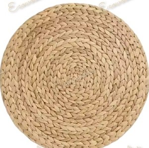 Juego de alfombrillas para mesa de comedor de 4 piezas, posavasos de mimbre de bambú tejido, manteles individuales de mimbre redondeados, manteles individuales resistentes al calor, mesa de comedor - Product Image 6