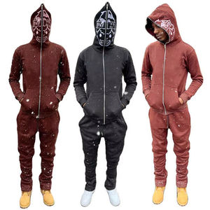 Chándal personalizado con cremallera de cara completa para hombre, venta al por mayor, chándal para correr, sudadera informal con cremallera completa, sudaderas con capucha transpirables - Product Image 6