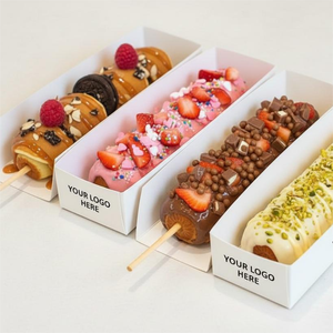 ถาดกระดาษรูปเรือสำหรับใส่อาหาร แบบกำหนดขนาดได้ พิมพ์ลายได้ ใช้กับอาหารได้ - Product Image 5