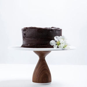 Wholesale Elegant Wood and Marble Table Top Serving Stand for Dessert and <b>Chocolate</b> Latest Design Metal Restaurant Cake Stand - Product Image 3