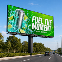 Écran d'affichage LED extérieur P5, IP65, étanche, SMD, affichage fixe pour projets publicitaires à long terme