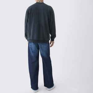 2026 hommes avant lavage à l'acide 100% coton respirant lourd polaire éponge imprimé motif surdimensionné goutte épaule décontracté Vintage - Product Image 2