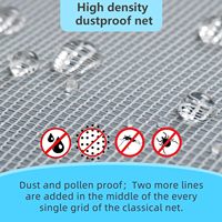 Moustiquaires en treillis métallique noir en acier inoxydable personnalisables et durables pour portes et fenêtres – Design moderne et élégant