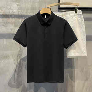 เสื้อยืดสำหรับเล่นกอล์ฟเนื้อแข็งพิมพ์ลายโลโก้100% โพลีเอสเตอร์สแปนเด็กซ์สำหรับผู้ชายและผู้หญิง - Product Image 5