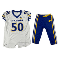 Nuevo Uniforme de Fútbol Americano Personalizado para Adultos 2025, 100% Poliéster de Secado Rápido, Impresión por Sublimación, Nombre del Equipo Personalizado