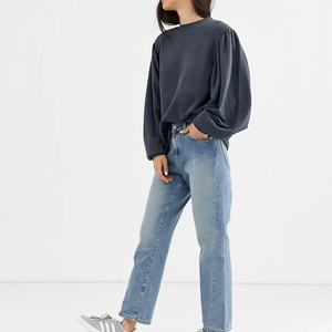 Coupe ample Style élégant femmes sweats nouveau Design fait à manches longues sweat femmes coupe régulière pull pull femmes - Product Image 3