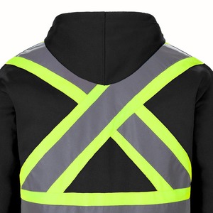 Vêtements de sécurité réfléchissants à haute visibilité, veste d'hiver pour agent de sécurité, sweat à capuche haute visibilité pour homme, sweat à capuche de sécurité, vêtements de travail, construction - Product Image 5