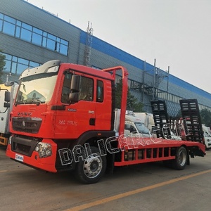 Camion à plateau Sinotruk Howo 4x2 12 tonnes à <span class=keywords><strong>prix</strong></span> d'usine, camion de transport à plateau, camion de transport d'excavatrice - Product Image 4