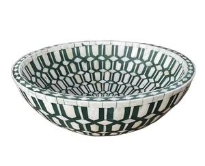 Bol décoratif contemporain élégant en métal et en bois Pièce maîtresse parfaite pour la salle à manger, la cuisine et la décoration intérieure - Product Image 3