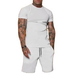 Conjuntos Cortos para Hombre, Nuevos, Profesionales, de Alta Calidad, Lavado Ácido, Desgastados, 100% Algodón Jersey, Diseño Transpirable, Diseño Personalizado de Gran Peso - Product Image 4