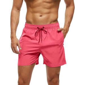 Short de sport de haute qualité en coton noir avec logo personnalisé pour hommes, tissu pour entraînement, entraînement sportif, plage - Product Image 5