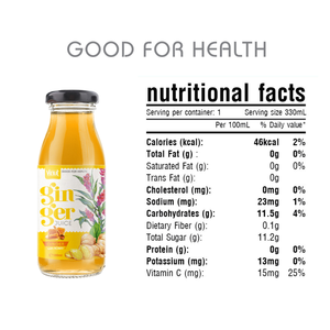 Marque privée OEM - Boisson au jus de gingembre et de fruits de 180 ml avec du miel en bouteille en verre - Échantillon gratuit - Fabrication de boissons au Vietnam - Product Image 2