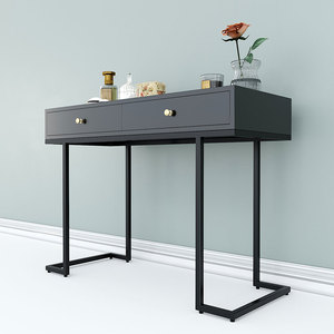 Modern Design <b>Dressing</b> <b>Table</b> BTD68046 with 2 Drawers Stainless Steel Iron Legs <b>for</b> Living Room or Salon Featuring Glass <b>Storage</b> - Product Image 2