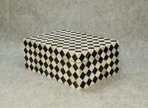 กล่องฝังกระดูกพร้อมกล่องเก็บของอเนกประสงค์พร้อมช่องแบ่งกล่องเก็บของขัดเงาสำหรับตกแต่งบ้านและฟาร์ม - Product Image 3