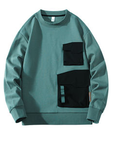 Sudadera con Capucha para Hombre al por Mayor, Sudadera Informal de Manga Larga, Felpa de Algodón, Color Sólido, Otoño, Logotipo Personalizado, Proveedor OEM - Product Image 1