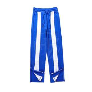 Fashion Casual <b>Trousers</b> Breathable Fabric <b>Elastic</b> Waistband Wide Leg Smooth Comfortable <b>Men</b> Flared Sweat Pant - Product Image 3