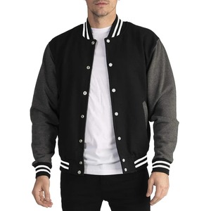 Noir blanc gris Collision couleur veste ample surdimensionné S-5XL vêtements hommes Baseball vêtements rue manteau chaud polaire doux vestes - Product Image 6