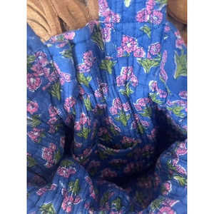 Sac fourre-tout matelassé Nivi Garden à imprimé bloc, grande capacité pour femme, sac à main tendance d'été en velours côtelé et nylon, usage quotidien, fermeture ouverte, pas cher - Product Image 3