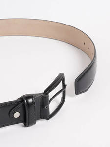 Ceinture en jean de luxe personnalisée de haute qualité pour hommes Broche OEM pour boucle en alliage de cuir véritable Options de vente en gros - Product Image 2