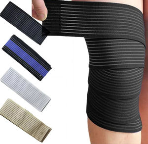 Bandages de genou en coton de haute qualité avec logo personnalisé pour le soutien des articulations, respirants, légers, antidérapants et fonction de maintien au chaud - Product Image 1