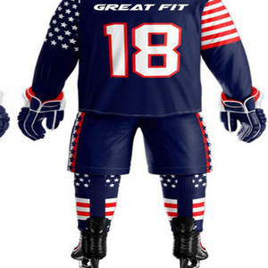 100% uniforme de hockey sobre hielo cómodo de secado rápido bajo MOQ ropa deportiva - Product Image 2