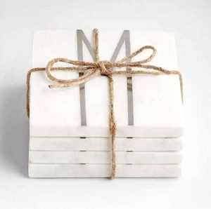 Sous-verres ronds en marbre blanc faits à la main avec incrustation florale en nacre de lotus, sous-verres de luxe en pierre naturelle, vaisselle décorative en marbre - Product Image 1