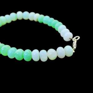 Bracelet perlé d'opale verte péruvienne 7-9mm pierres précieuses bijoux faits à la main fermoir homard à la mode Style Boho femmes cadeau en gros - Product Image 6