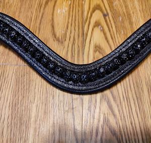 Haute Qualité Confortable Vert Perle En Cuir Brow Band Rub International Personnalisable Taille Logo Équestre Cheval Équipement Meilleur - Product Image 1