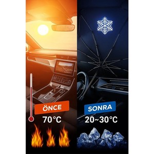 Parasol Plegable para Parabrisas de Coche, Universal, Cortina Protectora Solar para Auto - Product Image 4