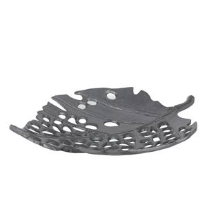 Bulk Aluminium Designer Tableware Serving Platters Bowls Matt <b>Black</b> Leaf Shape Platters For Home And Hotels Leaf Dishes and <b>Tray</b> - Product Image 1