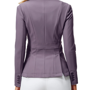 Chaqueta impermeable para montar a caballo para mujer, tela elástica transpirable, ropa de abrigo ecuestre elegante para entrenamiento, chaqueta de competición - Product Image 3