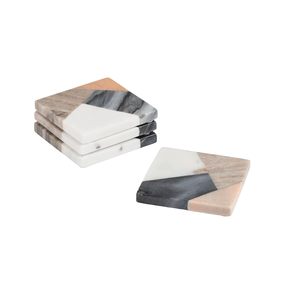 Sous-verres en marbre multicolores de qualité supérieure, tapis de cuisine carrés personnalisés, tapis/réchauffeur résistant à la chaleur en pierre pour les boissons, utilisation sur la table à manger - Product Image 1