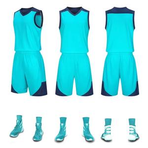 Ensemble de maillots de basket-ball pour hommes, personnalisés, confortables, à séchage rapide, en stock, design, uniforme de basket-ball - Product Image 5