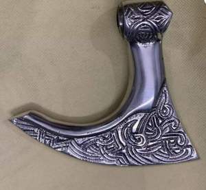 Poignée de canne de marche en métal argenté poli, style antique, design élégant, idéal comme cadeau, 11 cm - Product Image 4