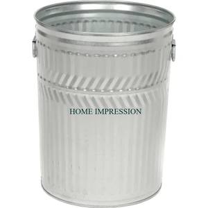 Cubo de basura antiguo de aspecto de tendencia, cubo de basura decorativo con acabado rústico elegante, cubo de basura de Metal para interiores de forma redonda - Product Image 6