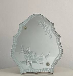 Espejo de tocador antiguo, espejo veneciano antiguo, espejo de mesa - Product Image 1