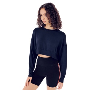 Nouveau Sweat-shirt Court Ample et Personnalisable pour Femme 2026 – Écologique, Doux, Chaud et Respirant – Collection Automne Hiver - Product Image 2