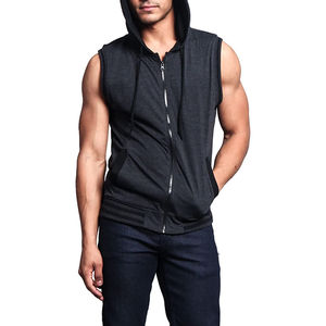 <b>Men</b> Workout <b>Hoodies</b> Sports Bodybuilding Stringer Muscle <b>Men</b> <b>Sleeveless</b> Gym Zipper <b>Hoodies</b> <b>Men</b> for Sale - Product Image 2
